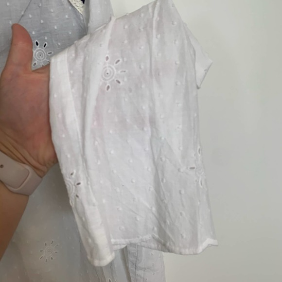 Matilda Jane Snow Globe Boho Peasant Floral Swiss Dot Puffed Blouse XXL - Picture 8 of 14